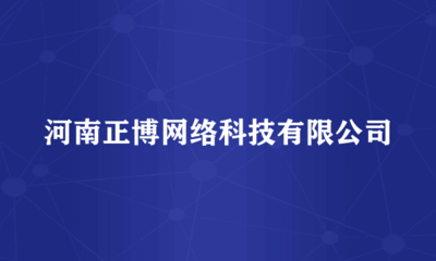 河南正博网络科技